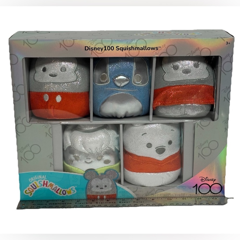 Disney 100 Squishmallows Limited Edition 5pk Collector’s Set Sealed Mickey Mouse